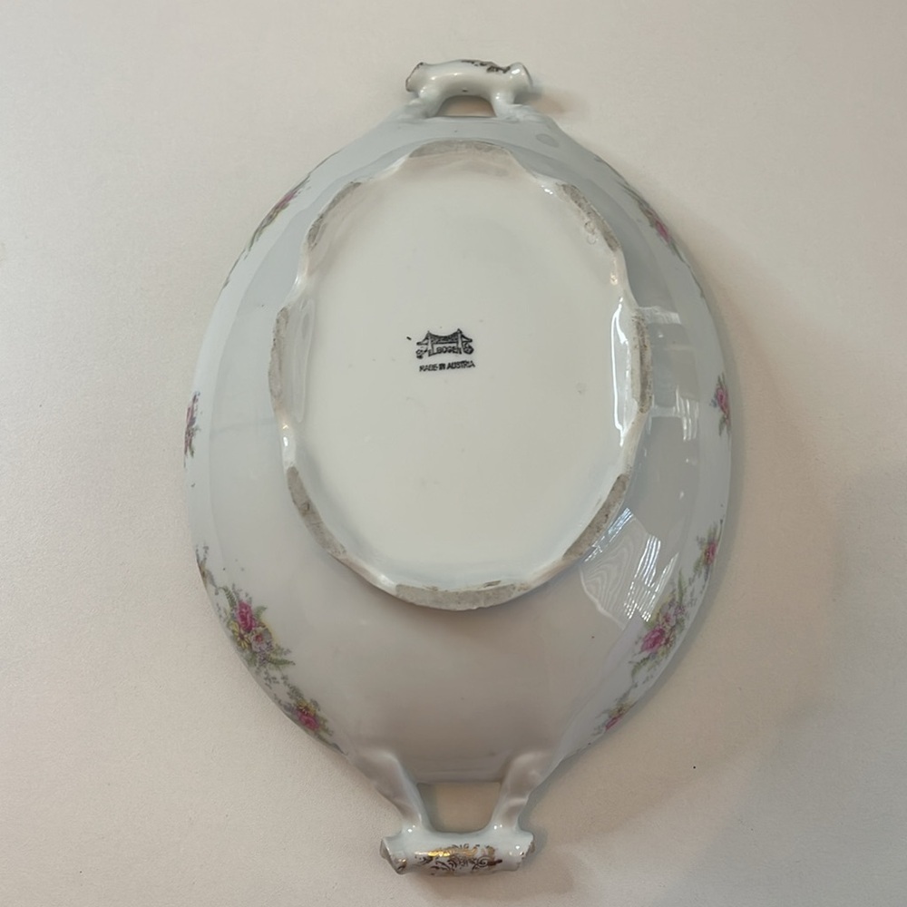 El Bogen Made in Austria Floral Footed Dish with Handles - Picture 10 of 10